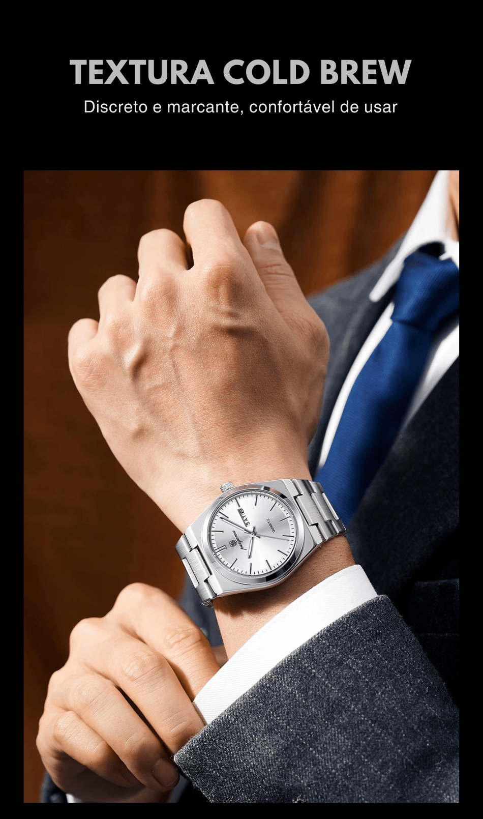 PENGAGAR Relógio Masculino de Luxo Data Semana Relógio Luminoso À Prova D 'Água